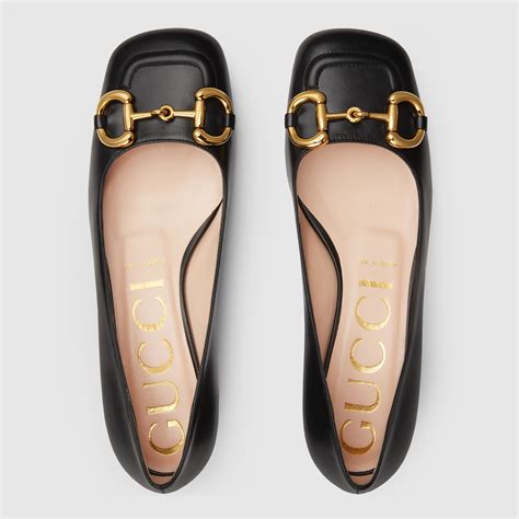 gucci leather heart ballet flat|Gucci ballet flat with horsebit.